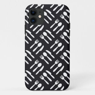 Fork spoon knife pattern iPhone 11 case