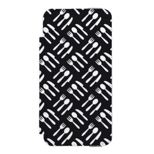 Fork spoon knife pattern incipio watson™ iPhone 5 wallet case