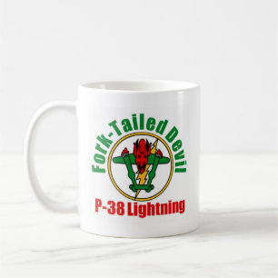 Fork-tailed Devil P-38 Lightning Coffee Mug