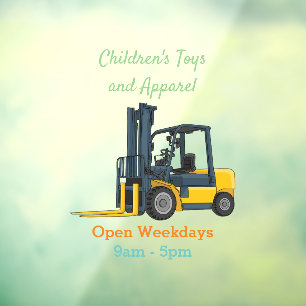 Forklift cartoon illustration