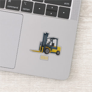 Forklift cartoon illustration