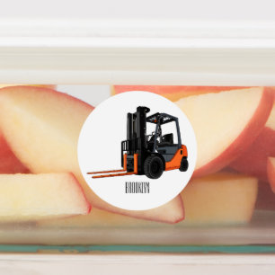 Forklift cartoon illustration
