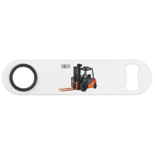 Forklift cartoon illustration