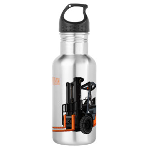 Forklift cartoon illustration 532 ml water bottle