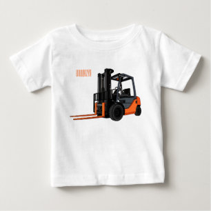 Forklift cartoon illustration baby T-Shirt
