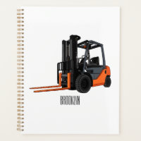 Forklift cartoon illustration
