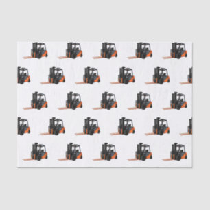 Forklift cartoon illustration tissue paper