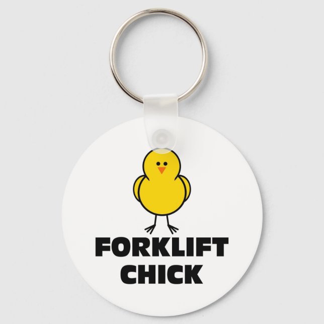 Forklift Chick Key Ring (Front)