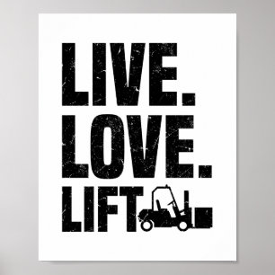 Forklift Driver   Forklift Job Gifts Poster