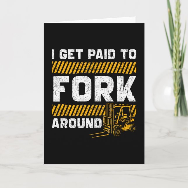 Forklift Driver Gift Card (Front)