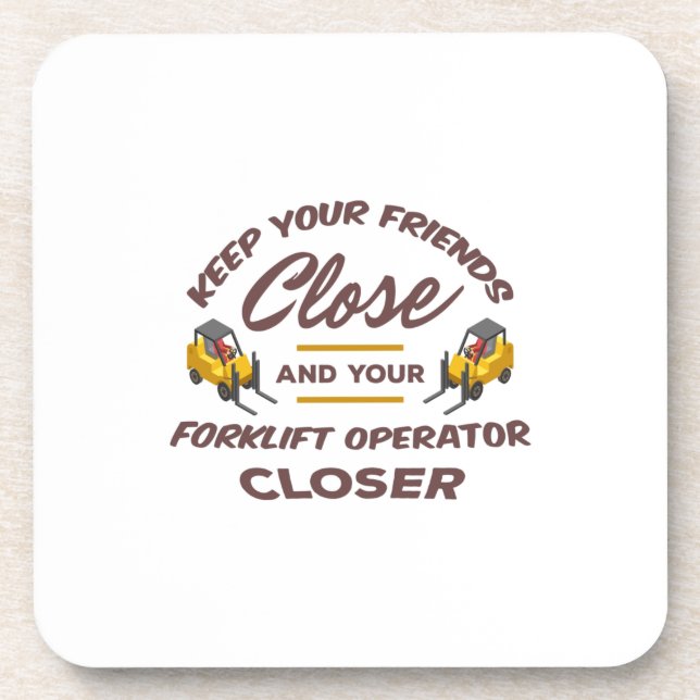 Forklift Friends Coaster (Front)