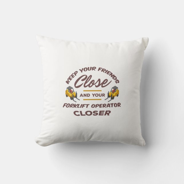Forklift Friends Cushion (Front)