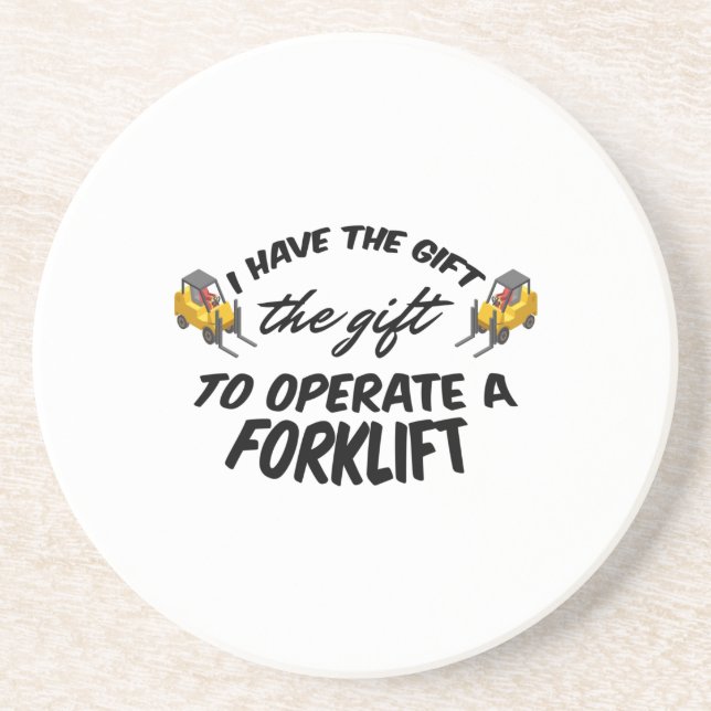 Forklift Gift Coaster (Front)