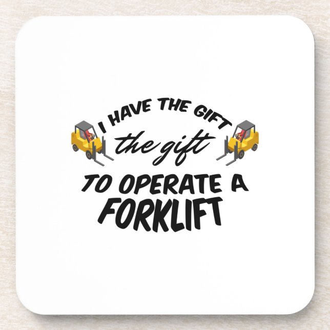Forklift Gift Coaster (Front)