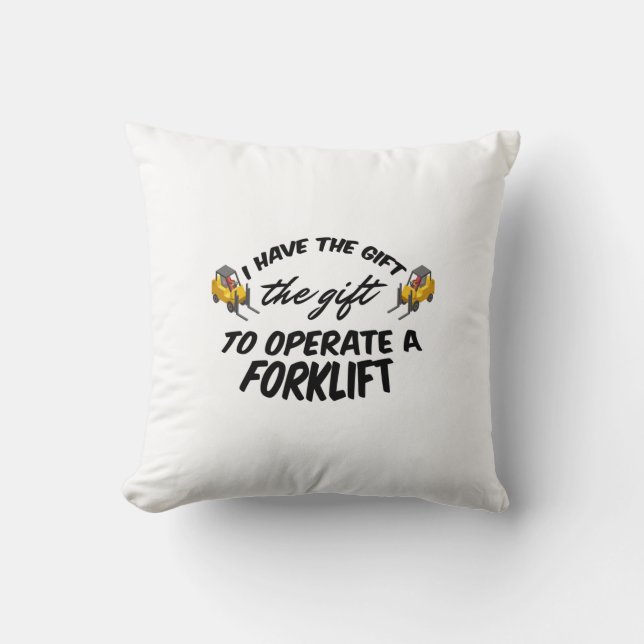 Forklift Gift Cushion (Front)