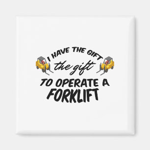 Forklift Gift Magnet