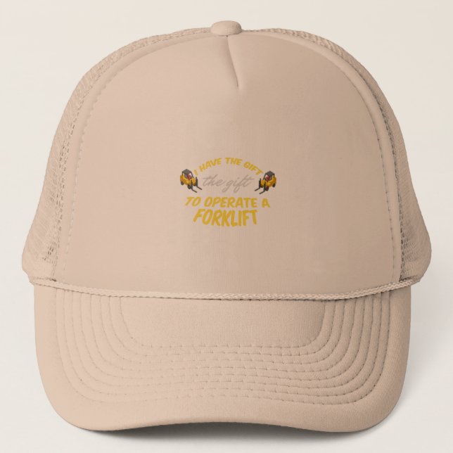 Forklift Gift Trucker Hat (Front)