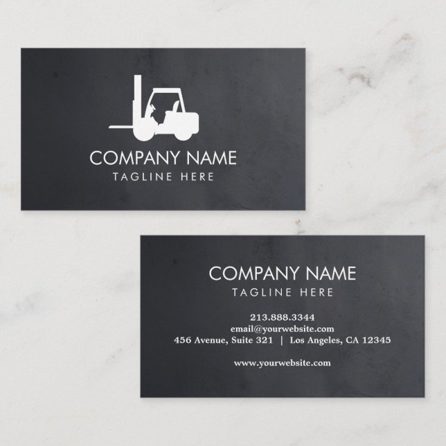 Forklift, Logisitcs - Professional Business Card (Front/Back)