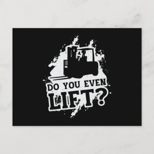 Forklift Operator Do You Even Lift Forklift Driver Postcard