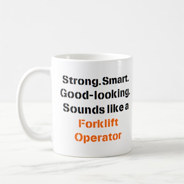 forklift operator sound Mug (Left)