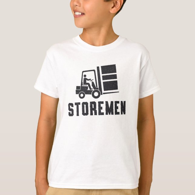 Forklift Operator Storemen Forklift Driver Truck T-Shirt (Front)