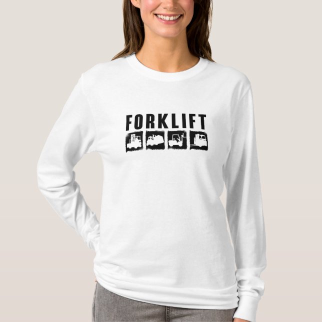 Forklift Quote Forklift Operator Driver Worker T-Shirt (Front)