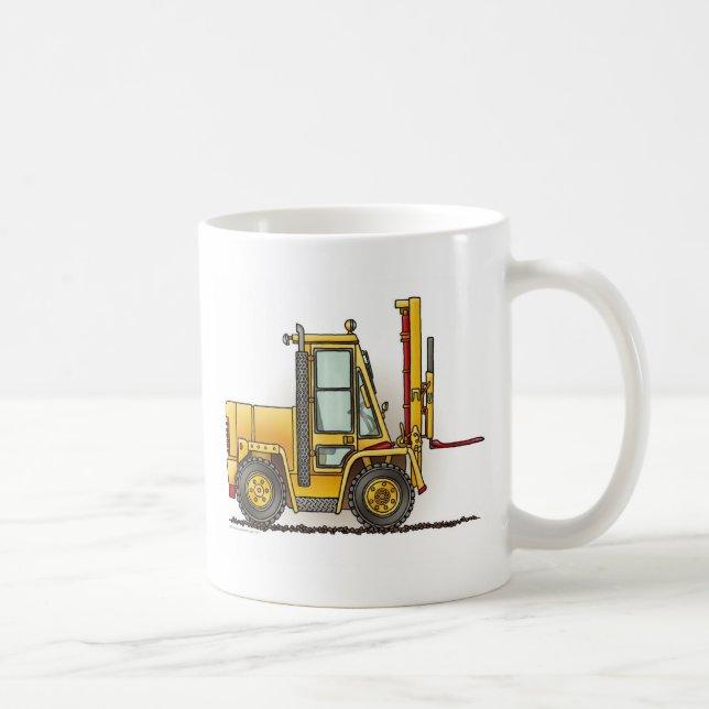 Forklift Truck Coffee Mug (Right)