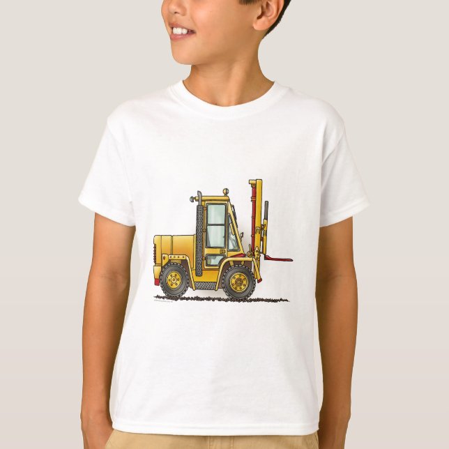 Forklift Truck Kids T-Shirt (Front)