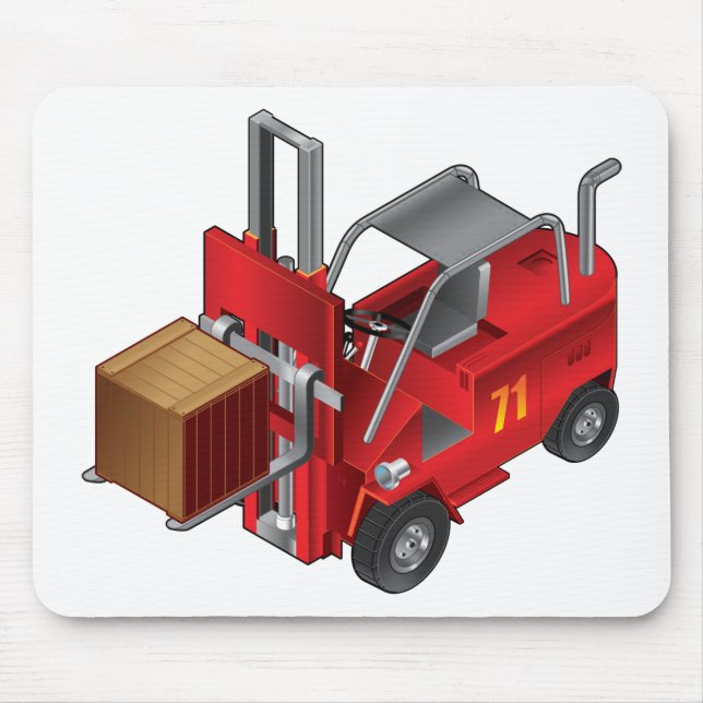 Forklift Truck Mouse Pad (Front)