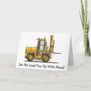 Forklift Truck Note Card
