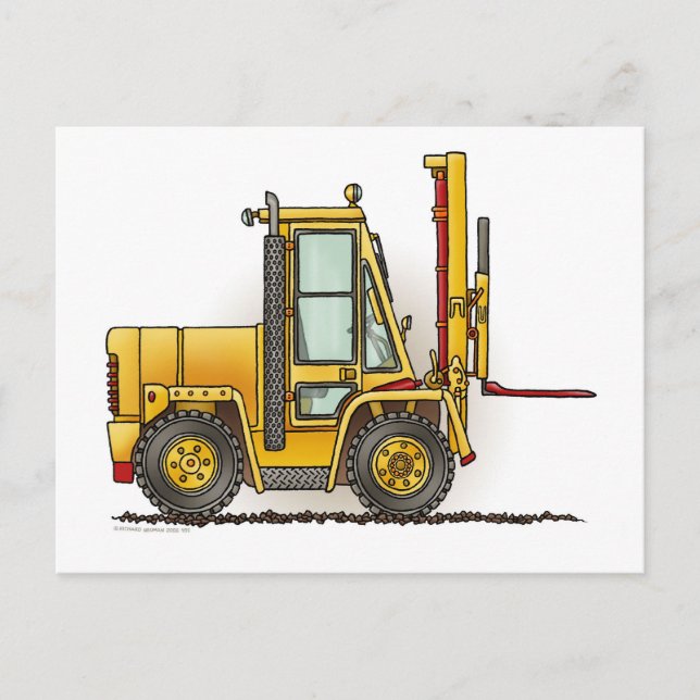 Forklift Truck Post Card (Front)