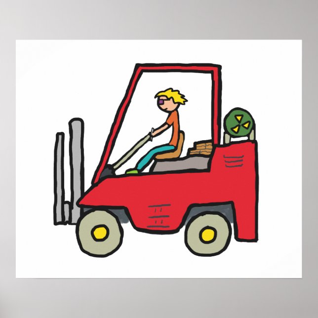 Forklift Truck Poster (Front)