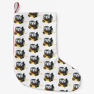 Forklift Truck Small Christmas Stocking