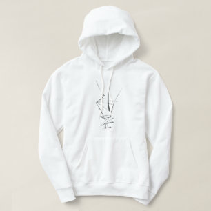 Form Black White Abstract Tribal Tattoo Art Hoodie