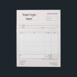 Form Business Quotation, Invoice or Sales Receipt  Notepad<br><div class="desc">Form Business Quotation,  Invoice or Sales Receipt Order Form</div>