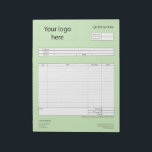 Form Business Quotation, Invoice or Sales Receipt  Notepad<br><div class="desc">Form Business Quotation,  Invoice or Sales Receipt Order Form</div>