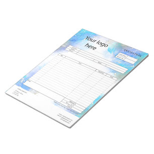 Form Business Quotation, Invoice or Sales Receipt Notepad