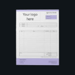 Form Business Quotation, Invoice or Sales Receipt  Notepad<br><div class="desc">Form Business Quotation,  Invoice or Sales Receipt Order Form</div>