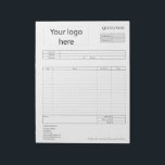 Form Business Quotation, Invoice or Sales Receipt  Notepad<br><div class="desc">Form Business Quotation,  Invoice or Sales Receipt Order Form</div>
