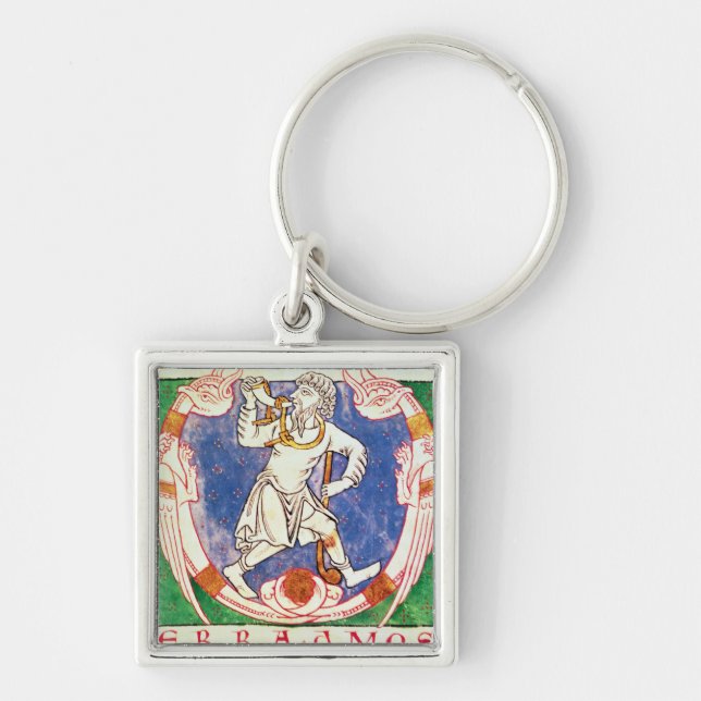 Form of two winged creatures with entwined key ring (Front)