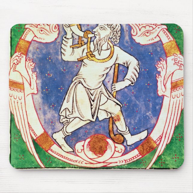 Form of two winged creatures with entwined mouse pad (Front)