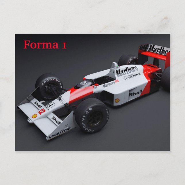Forma 1 Car Postcard (Front)
