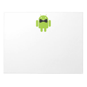Formal Atire Green Android Robot Notepad