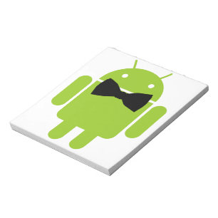 Formal Atire Green Android Robot Notepad