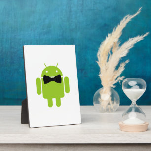 Formal Atire Green Android Robot Plaque