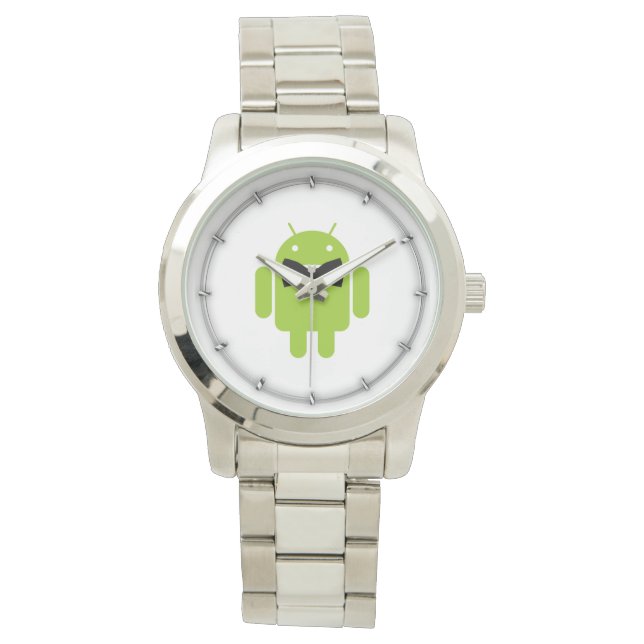 Formal Atire Green Android Robot Watch (Front)