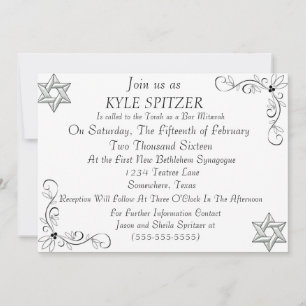 Formal Bar Mitzvah Invitation