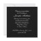 Formal Black Grey 70th Birthday Invitations