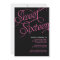 Formal Black Sweet 16 Invitations
