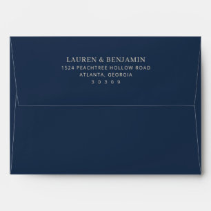 Formal Black Typographic Envelope